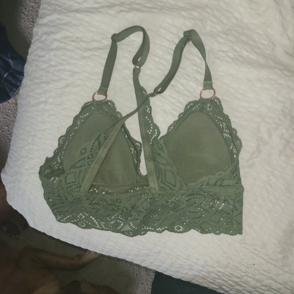 Aerie Green Lace Bralette XS - Picture 2 of 3
